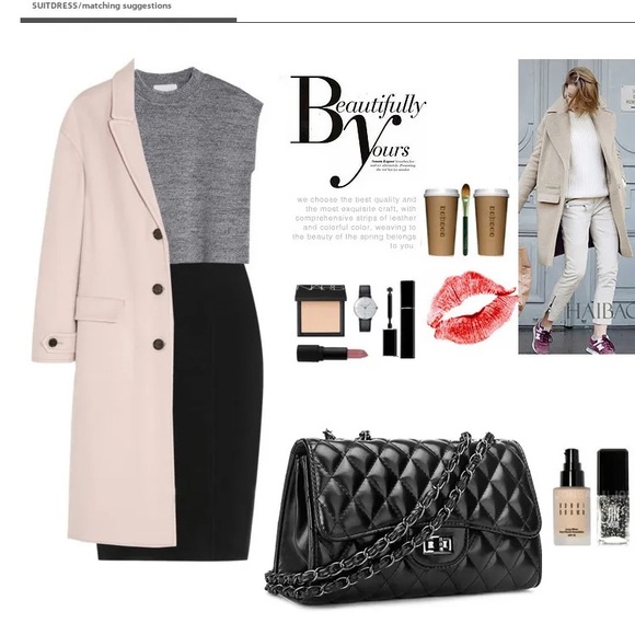 Elegant Black Quilted Women's Bag - Picture 8 of 15